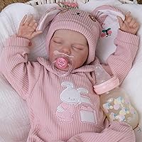 Vista 45 de Milidool Muñecas de bebé Reborn realistas de 20 pulgadas, cuerpo suave, muñeca de bebé de silicona realista, muñecas de bebé recién nacidas, muñecas