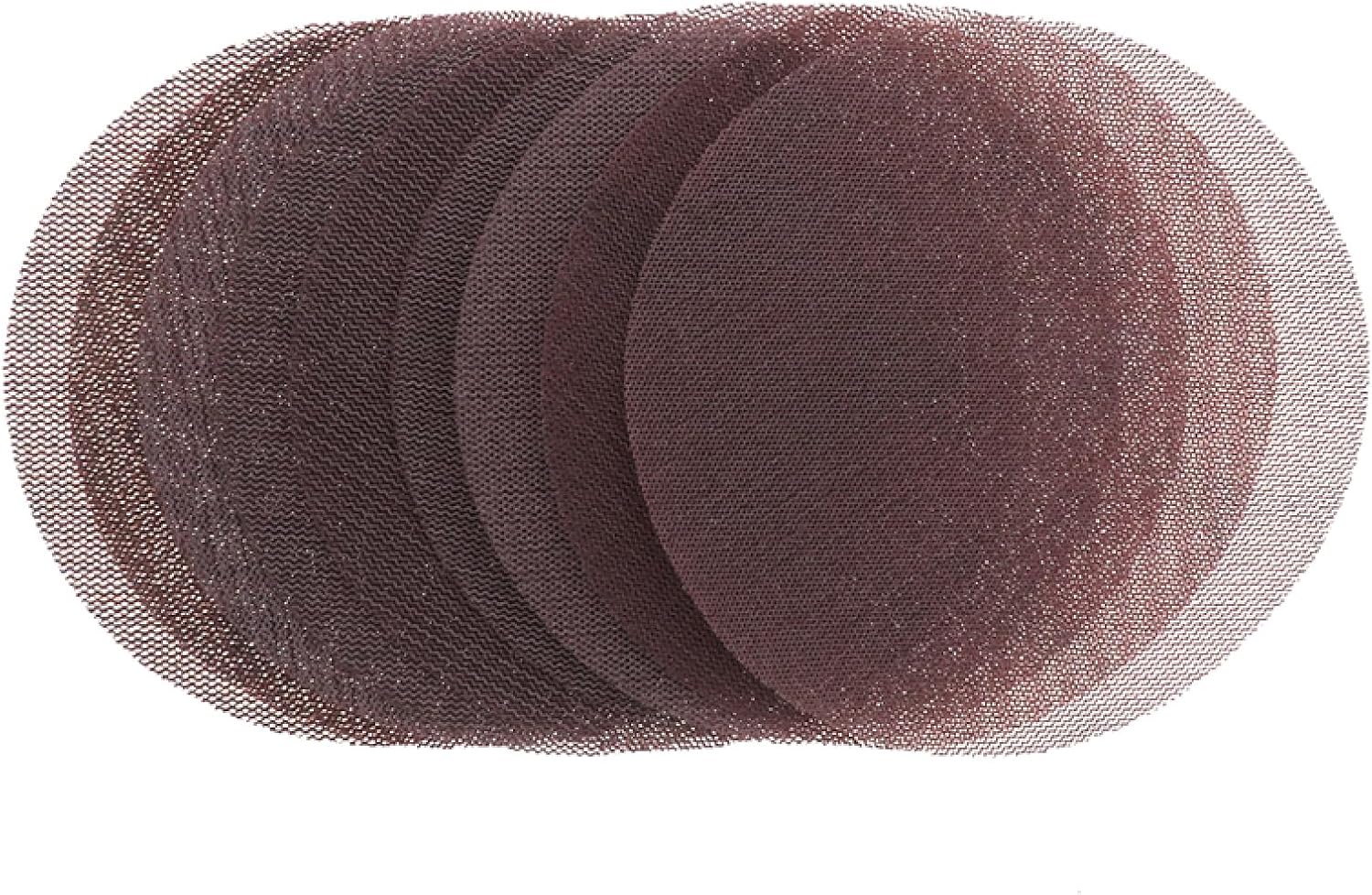 Mesh Sanding Discs 25pcs Mesh 6inch Hook & Loop Abrasive Pad Free Disc Anti-Blocking Sharp Grinding Sandpaper for Wood Drywall(Grit 400#)