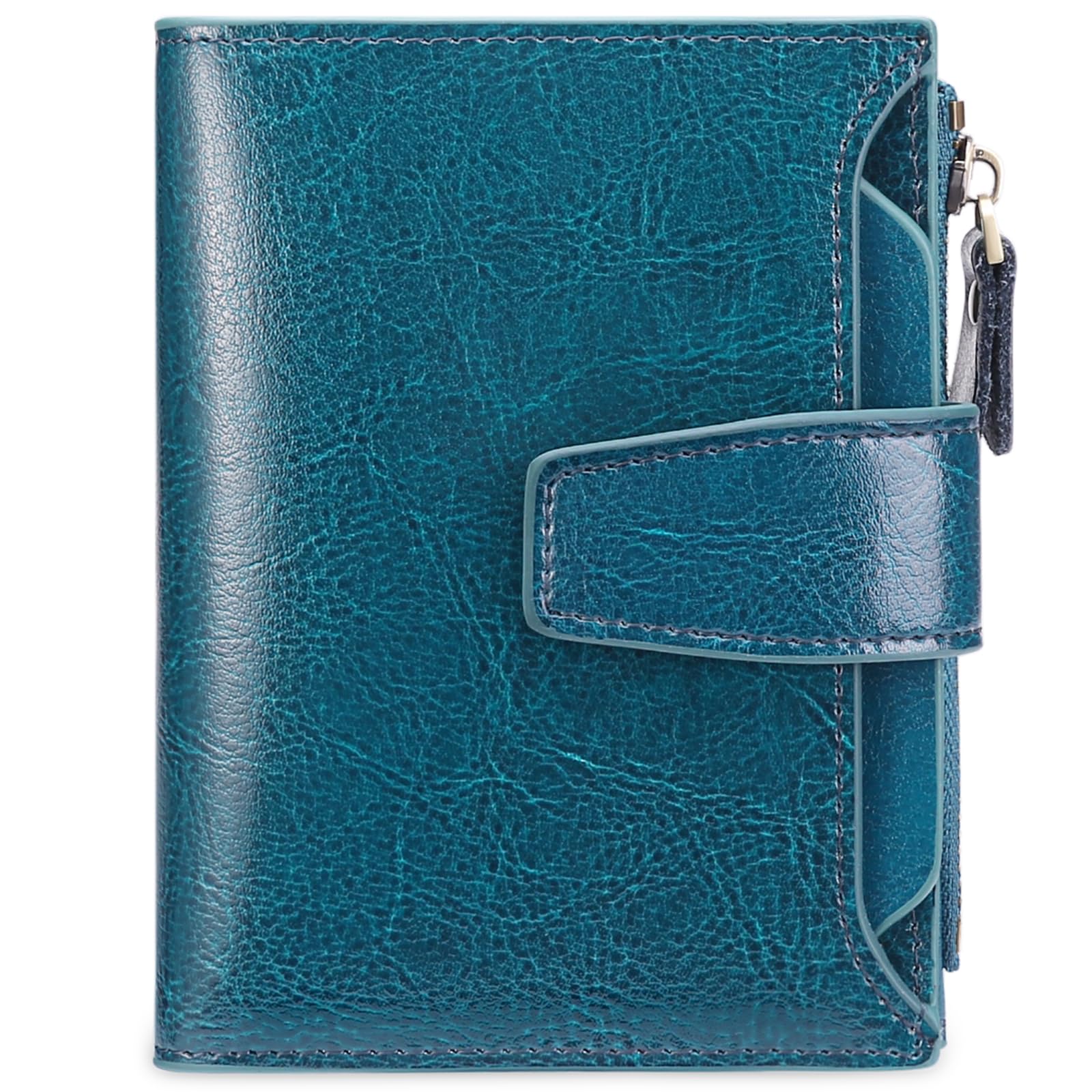 SENDEFN Portafoglio Donna in Pelle Vera Piccolo Portamonete Cute con Cerniera 14 Carte Portafoglio Donna Pelle con Tanti Scomparti