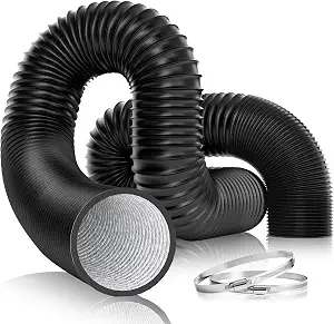 VIVOSUN 4'' Flexible Aluminum Duct - 25 FT Long, Heavy-Duty Multi-Layer Air Hose for HVAC and Ventilation