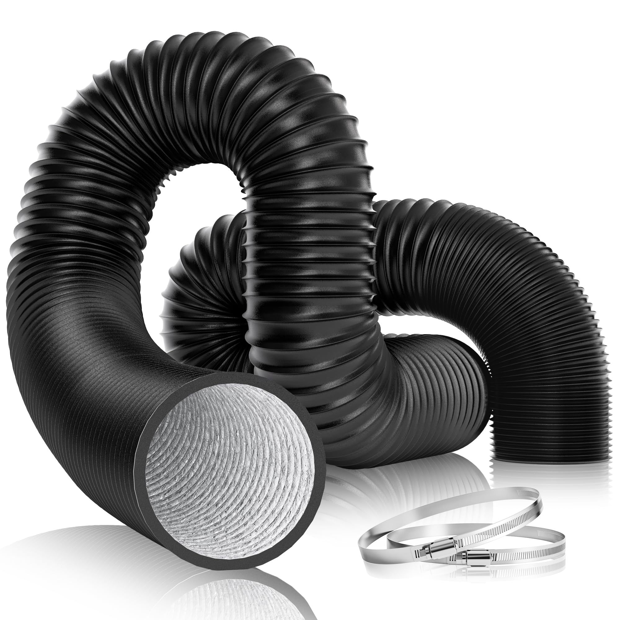 VIVOSUN 4 Inch 25 Feet Flexible Aluminum Ducting