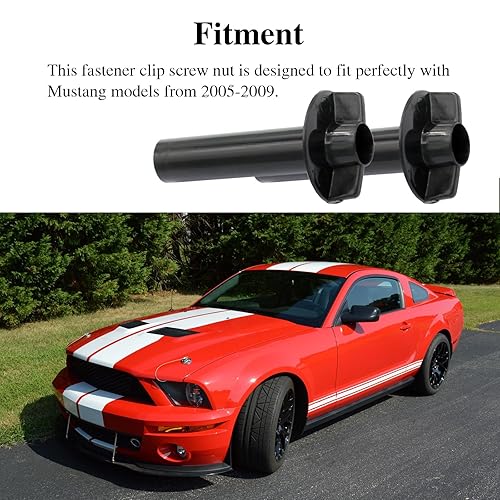 Miniatura 2 de 2 tuercas de panel de moldura trasera, tuercas de ala para panel de ajuste de carga interior del maletero trasero compatibles con Ford Mustang