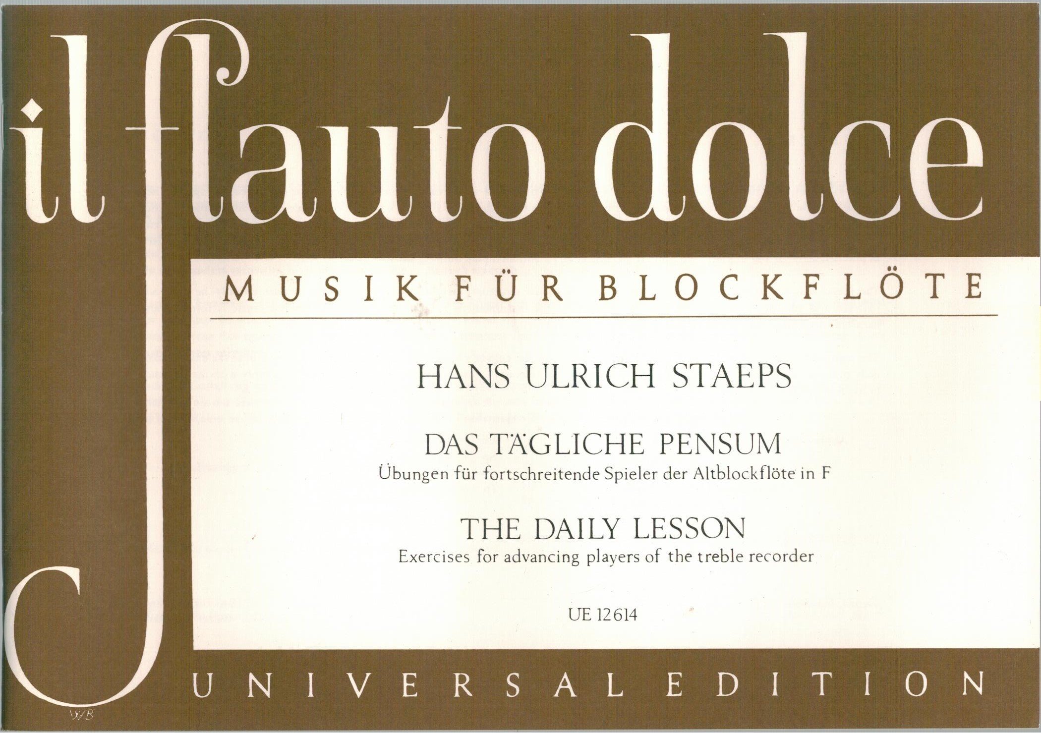 Das tägliche Pensum (Exercices Journaliers) - FlA