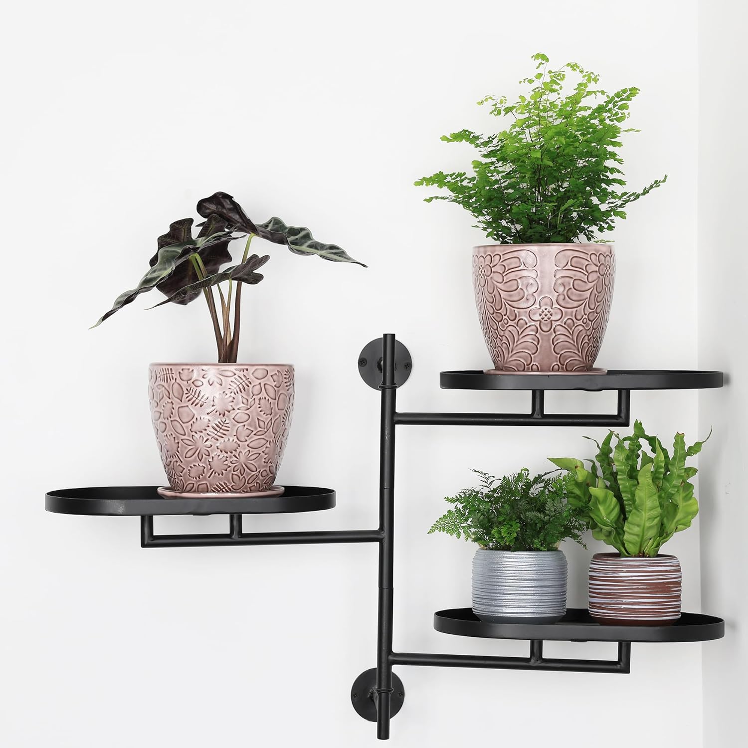 6 Inch Retro Ceramic Planter Set of 2 with Drainage Hole and Saucer for Plants, Indoor-Outdoor Garden Pots for Succulent, Orchid, and Flower (Fits Inner Pots Up to 5 Inches, Retro Peach) - Image 6