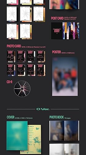 Miniatura 4 de EXO EXIST 7th Album Contents+Photocard+Tracking Sealed PhotoBook SET A+B+C