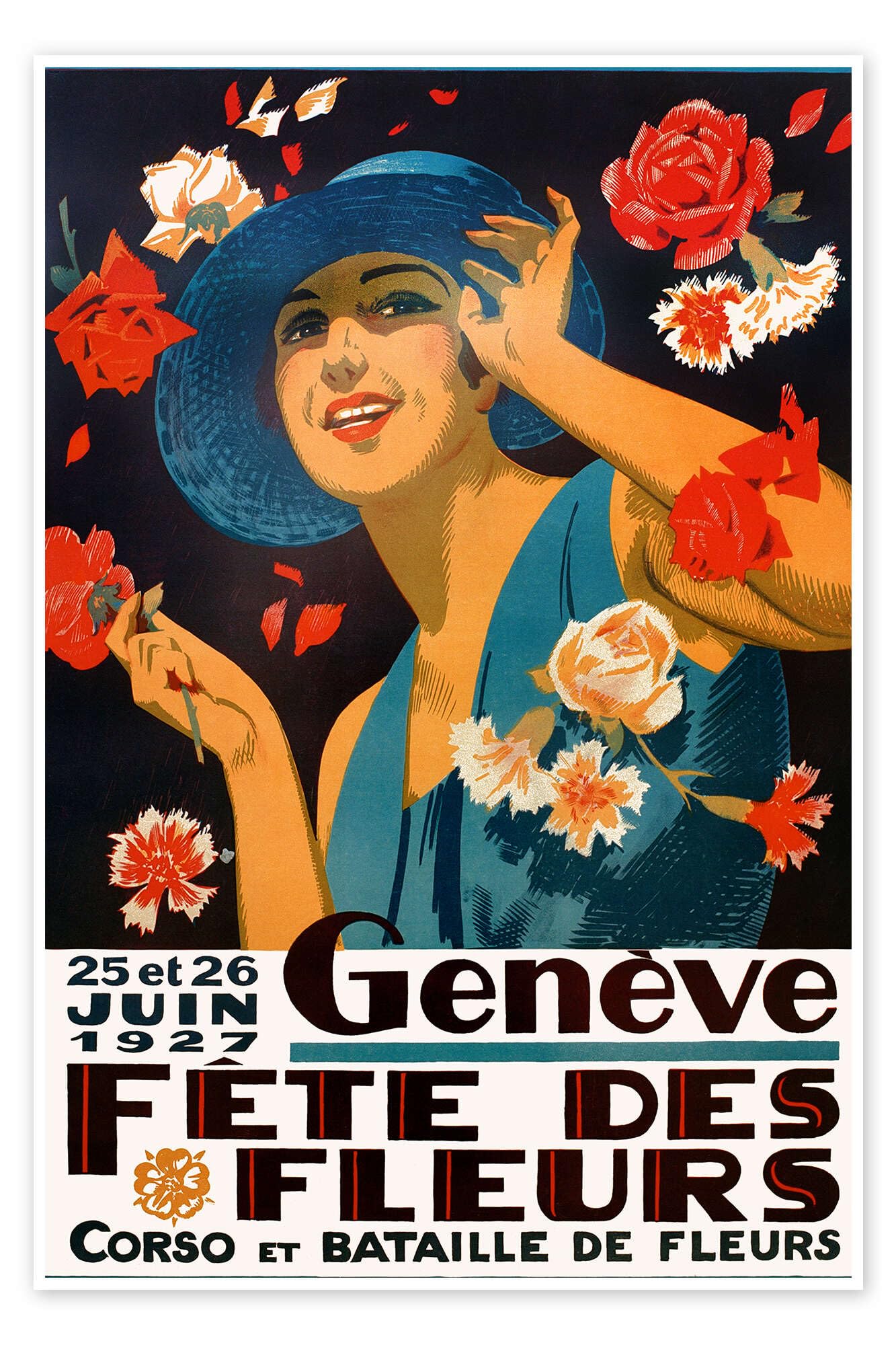 Posterlounge Flower Festival poster, 1927 Poster | 80 x 120 cm Quadri Decorazione per pareti
