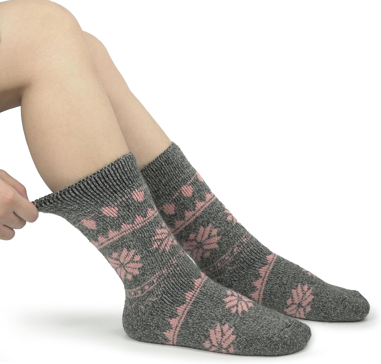 BomKinta Women Thermal Socks - Thick Boot Sock Warm Winter Crew Socks - Cozy Soft Christmas Gifts Sock Size 5-10 - Image 4