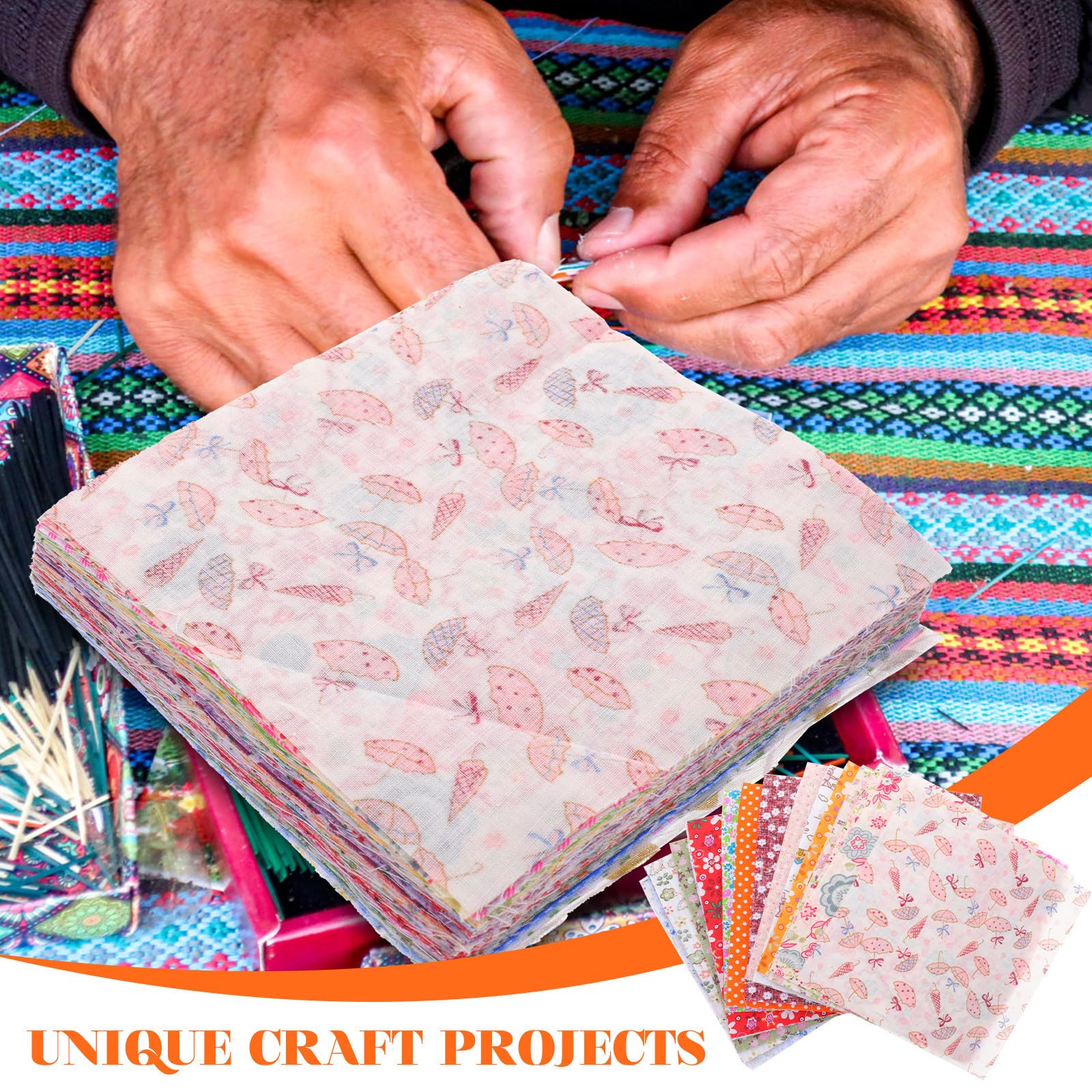 ARTIBETTER 100 Pezzi Tessuto Per Tessuto Per Trapuntatura Trapunte Patchwork Cucito Quadrato Materiale Stampato Per Trapunte Tessuti