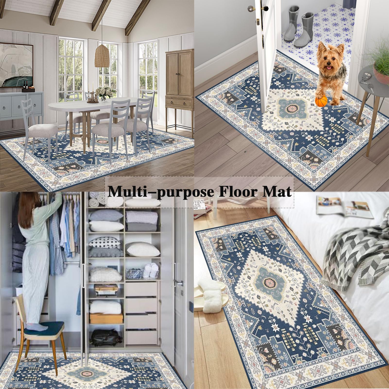 Tappetino Protettivo per Pavimenti Duri, Ufficio Protettore del Pavimento Protezione Parquet e Pavimenti Duri, Tappeto Sedia Gaming, Antiscivolo, Tappeto Salvapavimento per Home Office 100 x 140 cm