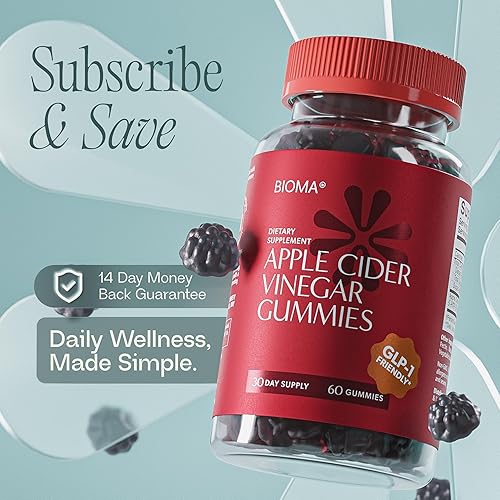 Miniatura 9 de BIOMA Gomitas de vinagre de sidra de manzana (60 unidades, suministro de 1 mes)
