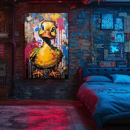 Miniatura 206 de ANRUOXI Graffiti - Lienzo decorativo para pared, diseño abstracto retro, pintura urbana moderna, póster de decoración de pared de zapatos para