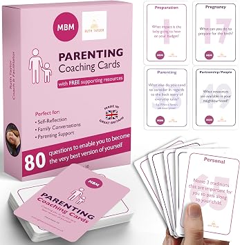 MBM Family Parenting Coaching Cards & Conversation Card Deck for Parents