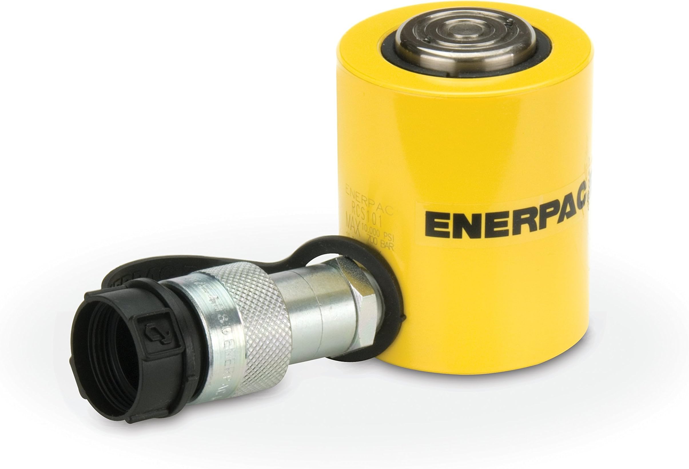 RCS-101 Single-Acting Low-Height Hydraulic Cylinder with 10 Ton Capacity, Single Port, 1.5" Stroke Length