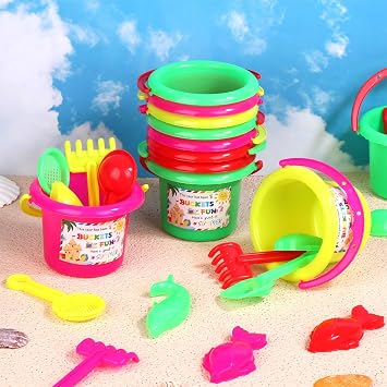 192 Pcs Mini Sand Buckets Bulk Bucket Shovels Model Set Beach Pails