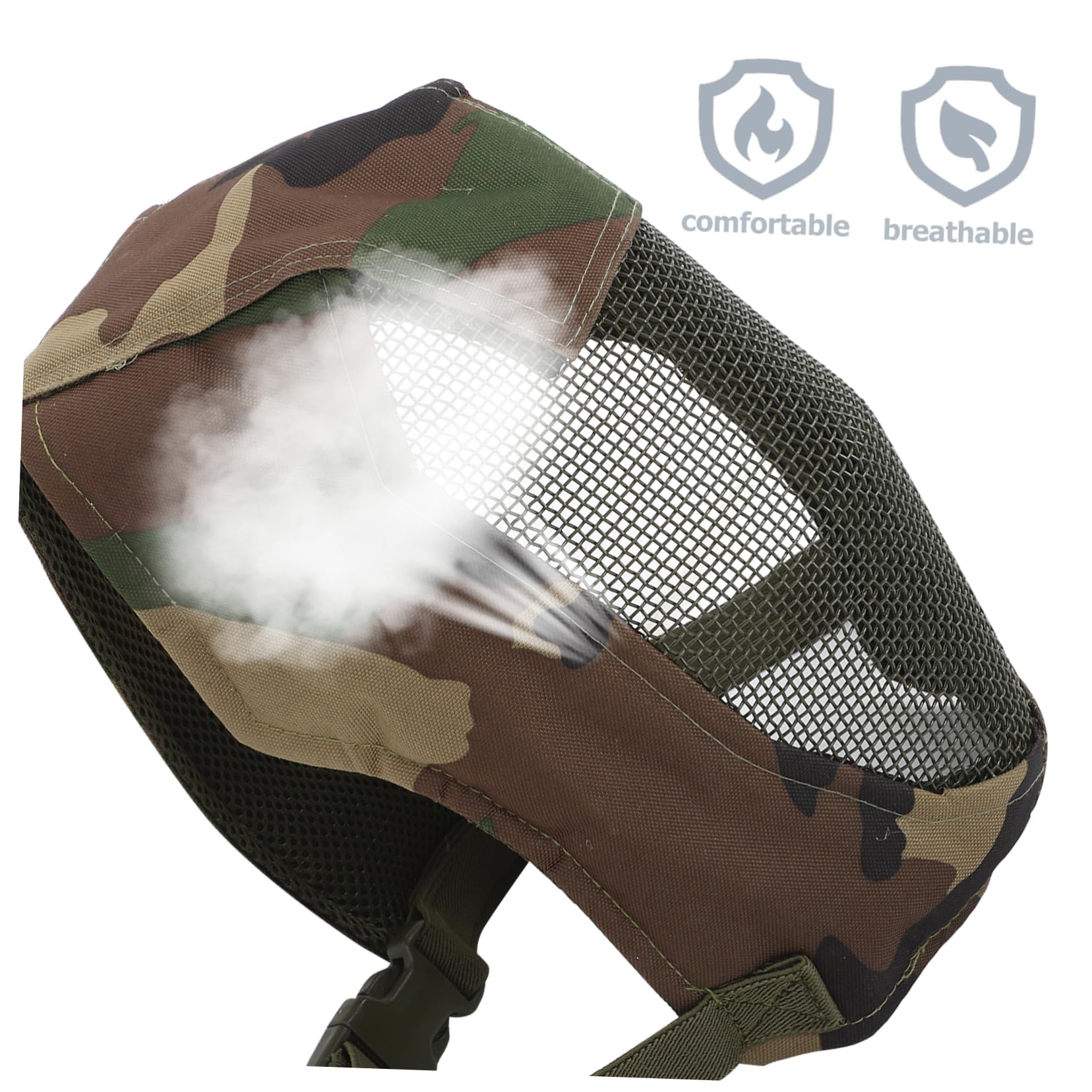 YARNOW 2pezzi Maschera Protettiva Per Fencing e Competizioni All Resistente Urti e