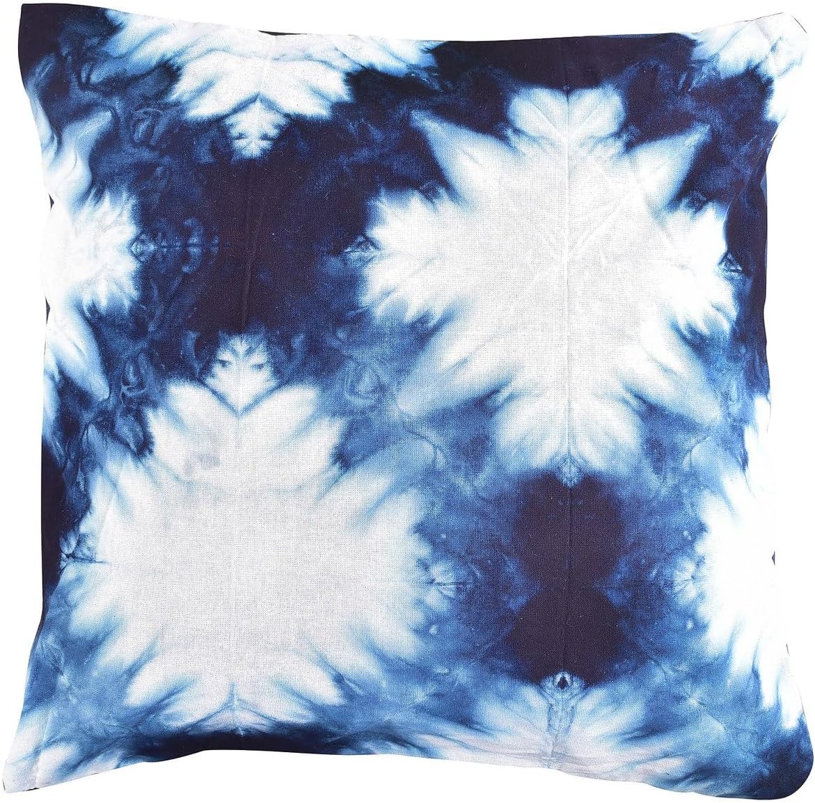 Trade Star Indigo Tie Dye Pillow Cover Decorative Pillow Covers 100% Cotton Throw Pillow Covers Sofa Cushion Cover Square Perfect Size Pillow Case (Pattern 4)