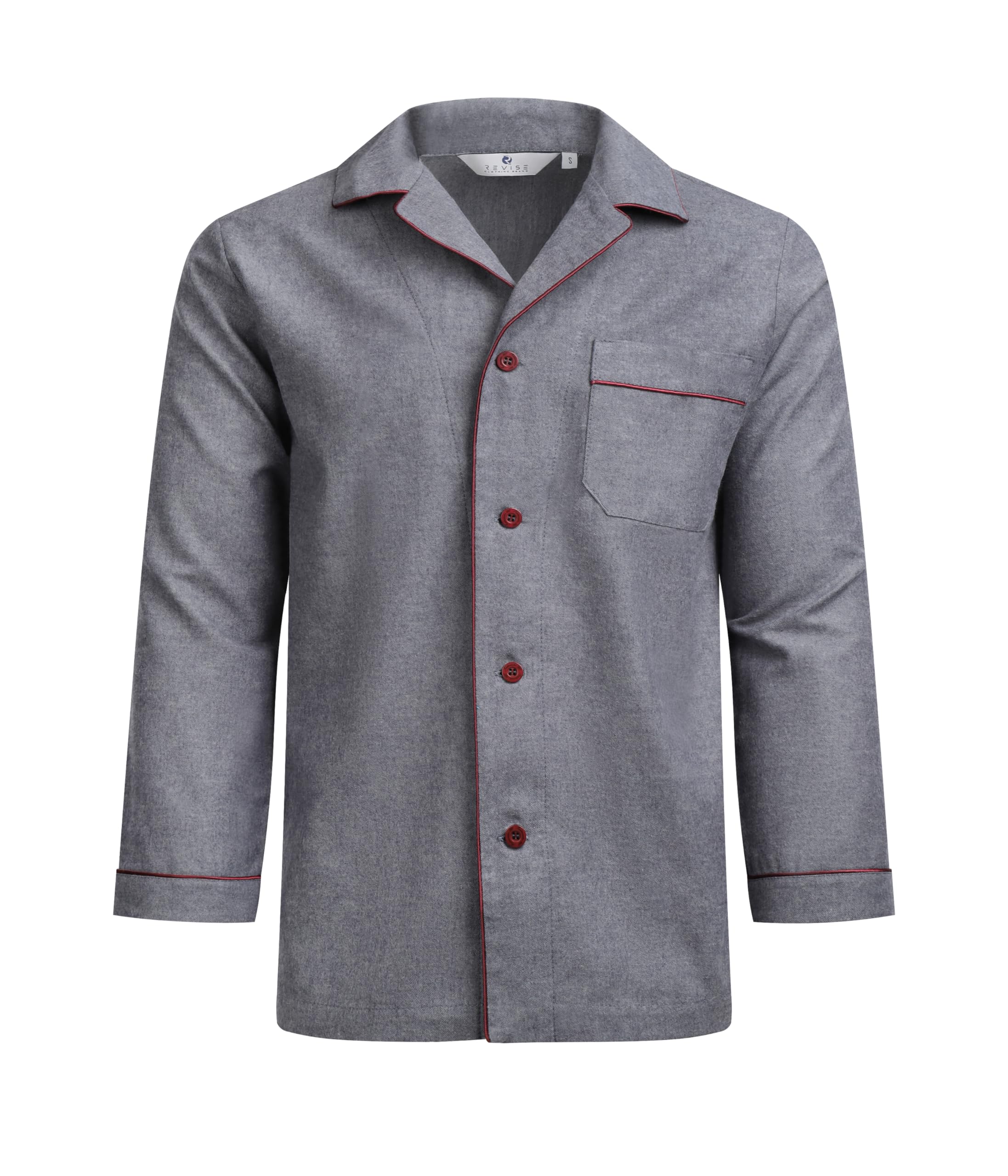 Revise RE-912 Schlafanzug für Herren - Lang - Flannel 100% Baumwolle - Pyjama -