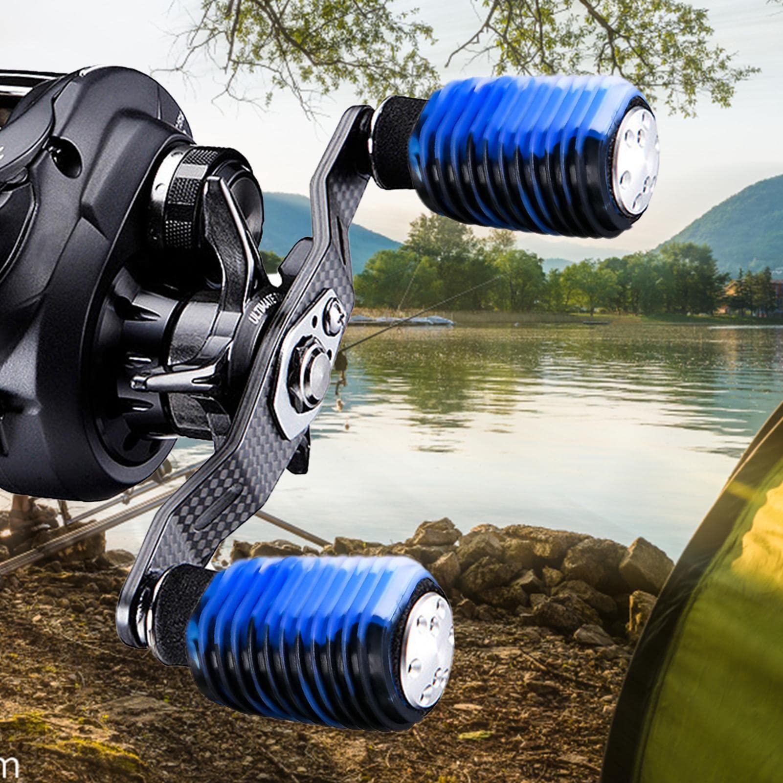 Poignées En Silicone Antidérapantes Pour Moulinets De Pêche - Lot De 2, Compatibles Avec La Plupart Des Baitcasters - 9