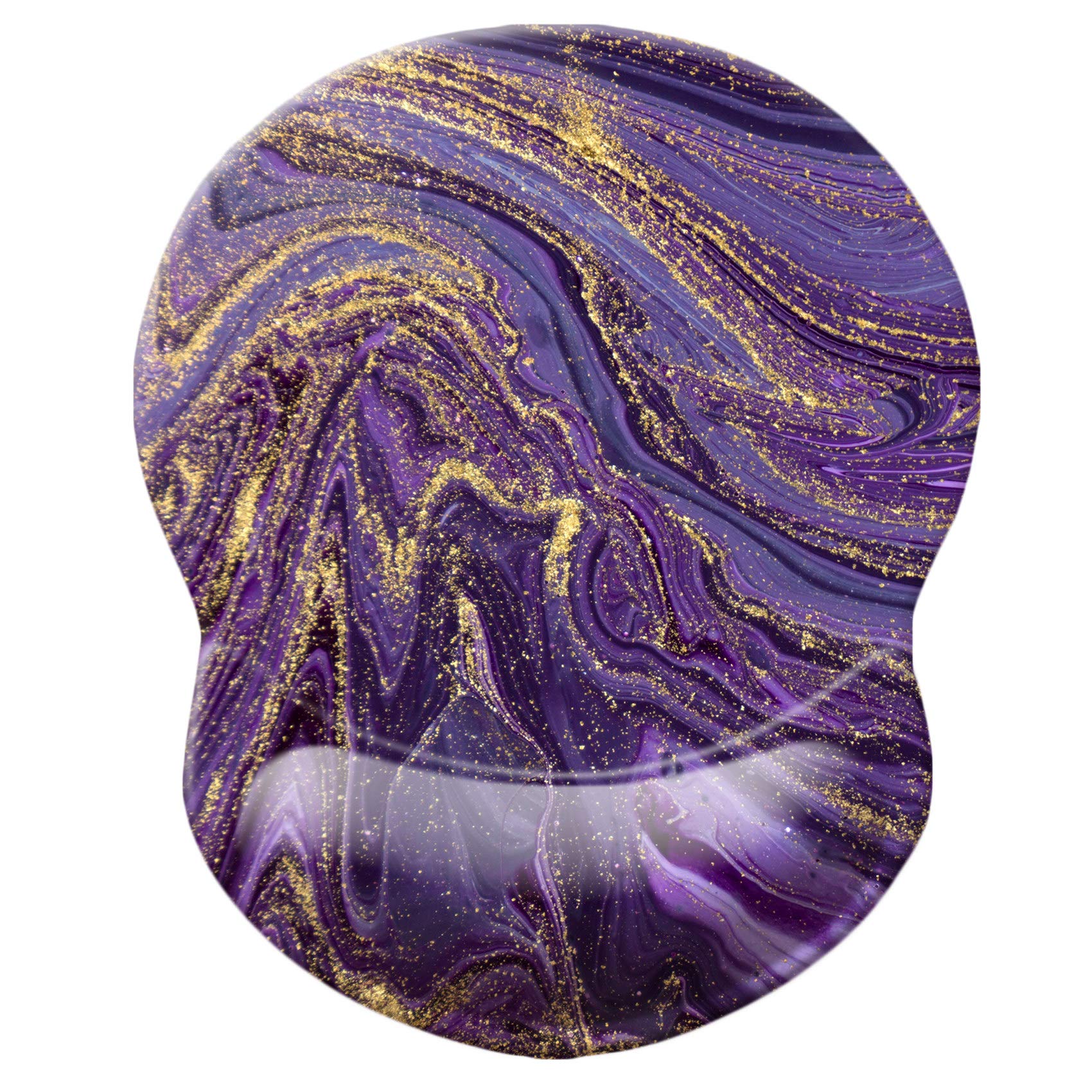 Mouse Pad with Wrist Support, Non Slip Mousepad Wrist Rest for Office, Computer, Laptop & Mac-Comfortable & Lightweight Ergonomic Support Mouse Mat(Pretty Marble-I)