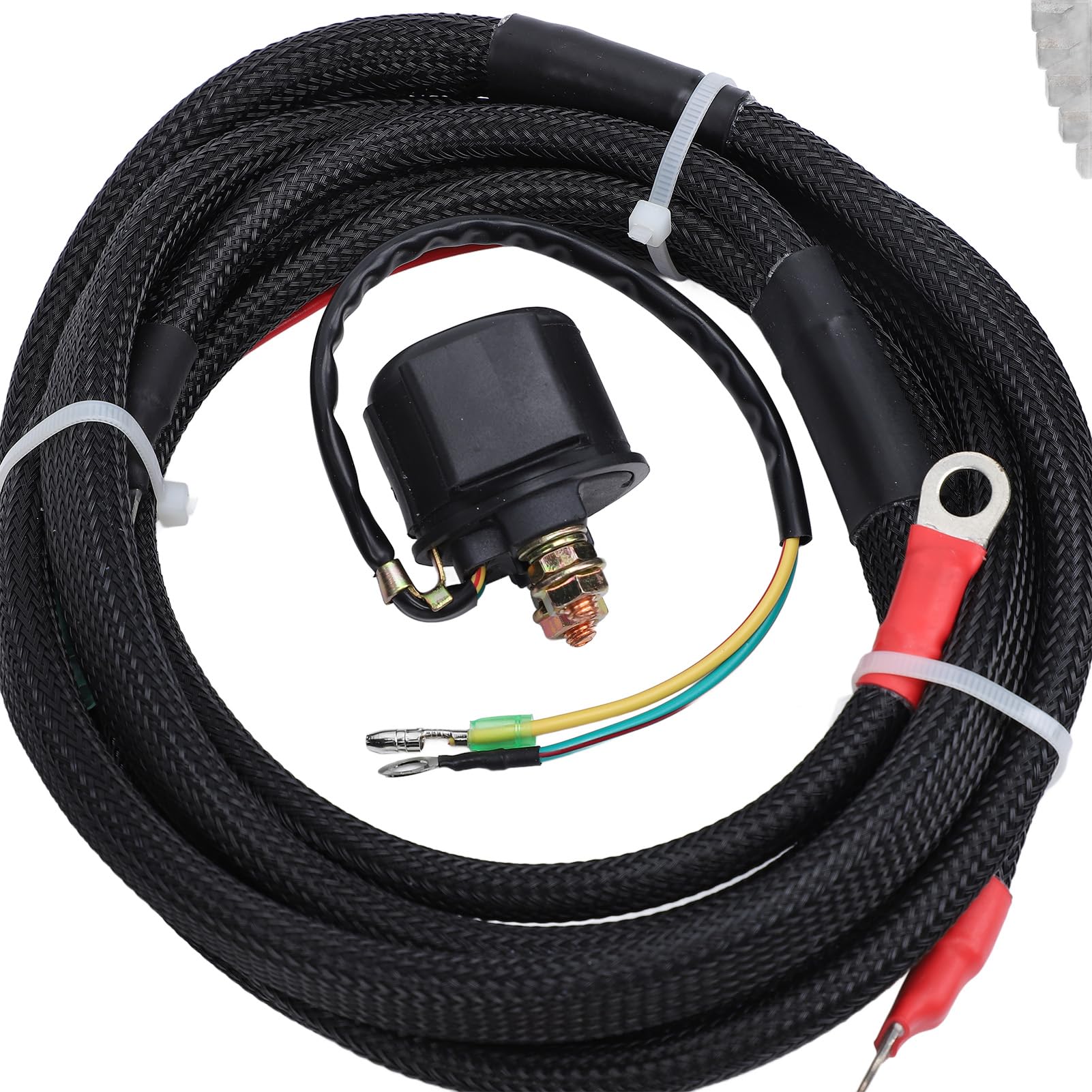 aqxreight Kit di Avviamento Motore Fuoribordo per Motore a 4 Tempi Avviamento Elettrico in Alluminio con, relè e Cavo di Alimentazione Sostituzione di Grado Marino per gli Appassionati di