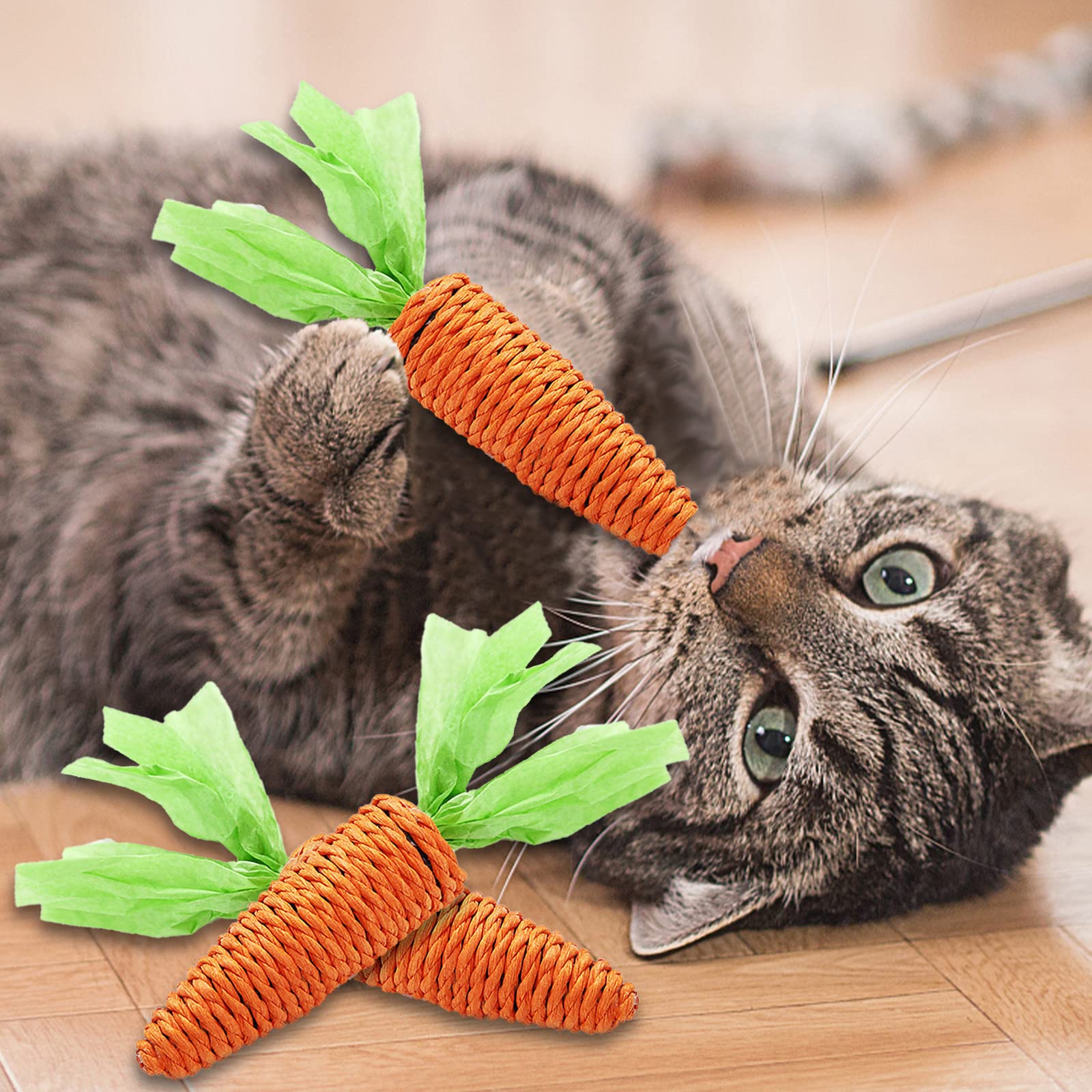 Amazon | 猫のおもちゃねこ おもちゃ2パックナチュラル