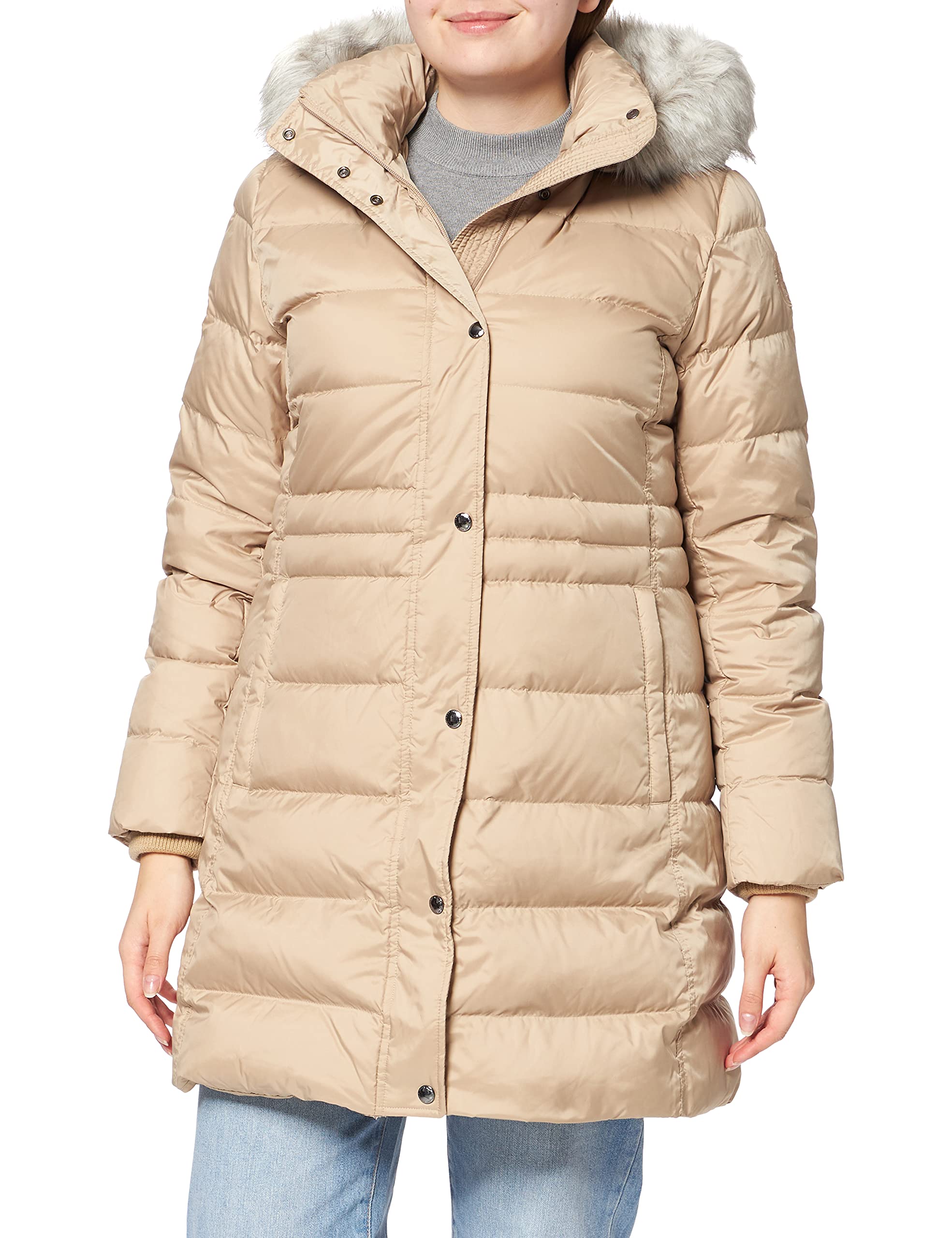 Women's Th Ess Tyra Down Coat with Fur Jacket
