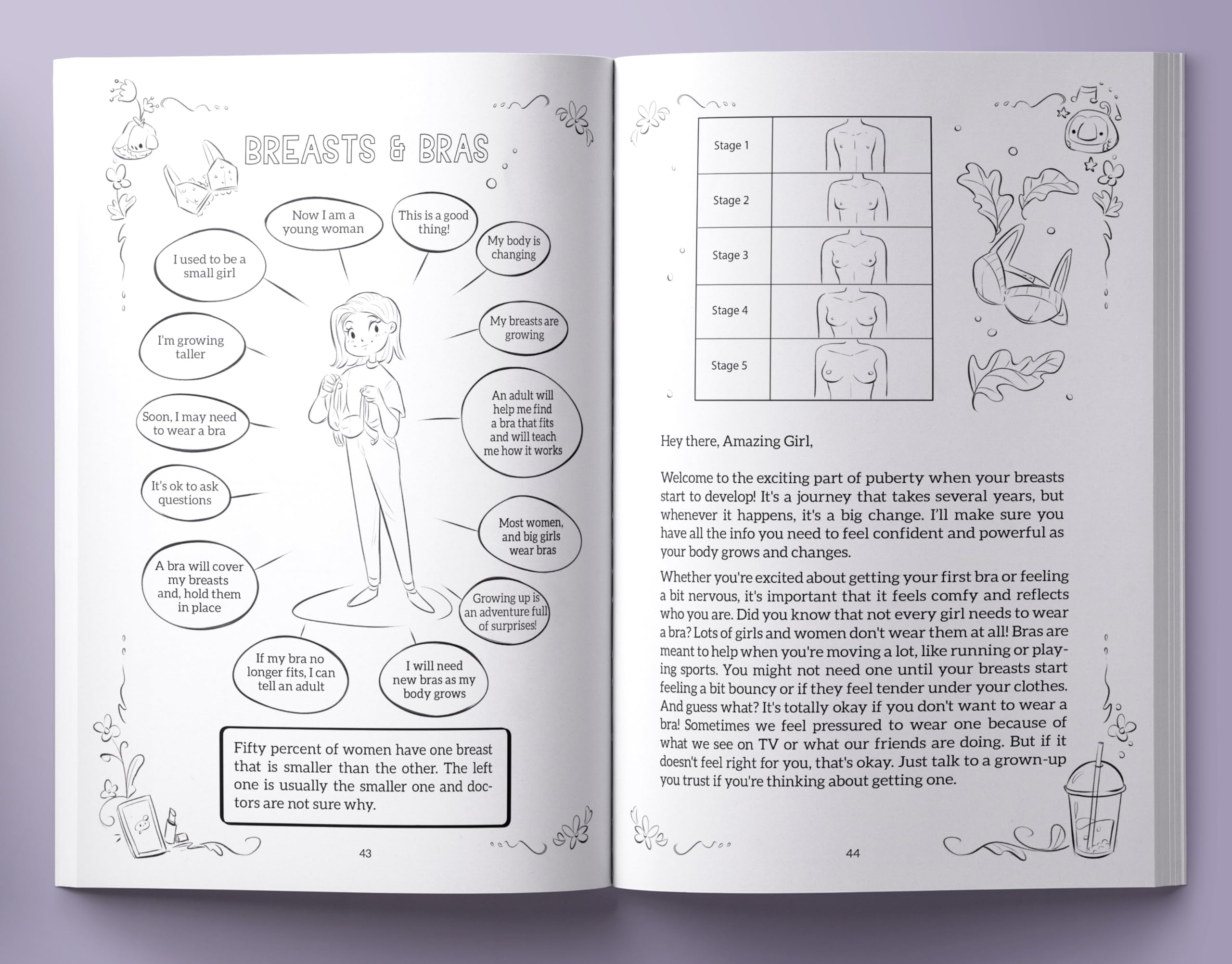 Hey Girl! Mindful Coming-of-Age Journal for Girls: A body-positive book for ages 8 to 16, guiding girls through puberty and womanhood - Image 4