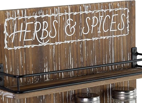 Miniatura 8 de Estante para especias de montaje en pared, organizador de madera marrón de 3 niveles, despensa de cocina, soporte de almacenamiento para ahorrar