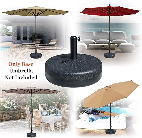 Miniatura 2 de BenefitUSA Base de paraguas de agua llena de peso de 20 "28L Soporte para sombrilla