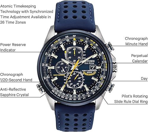 Miniatura 6 de Reloj Citizen AT8020-03L para hombre Blue Angels World A-T Eco-Drive