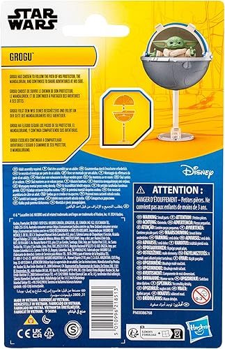 Miniatura 5 de STAR WARS Epic Hero Series Grogu - Figura de acción de 1 pulgada de alto y cochecito flotante, juguetes para niños y niñas de 4 años