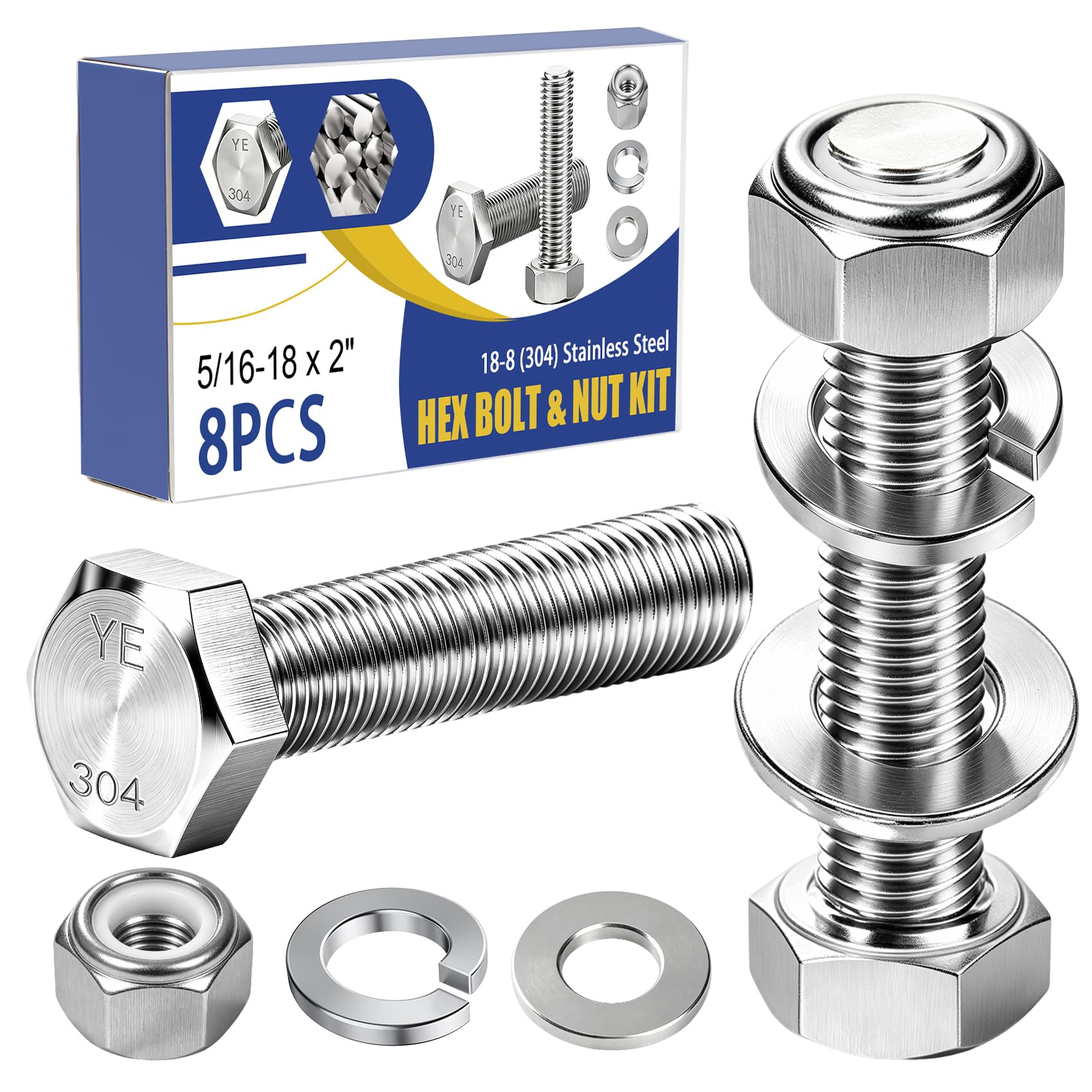 Metric Bolt & Nut Kit - 400 Piece Assortment -24