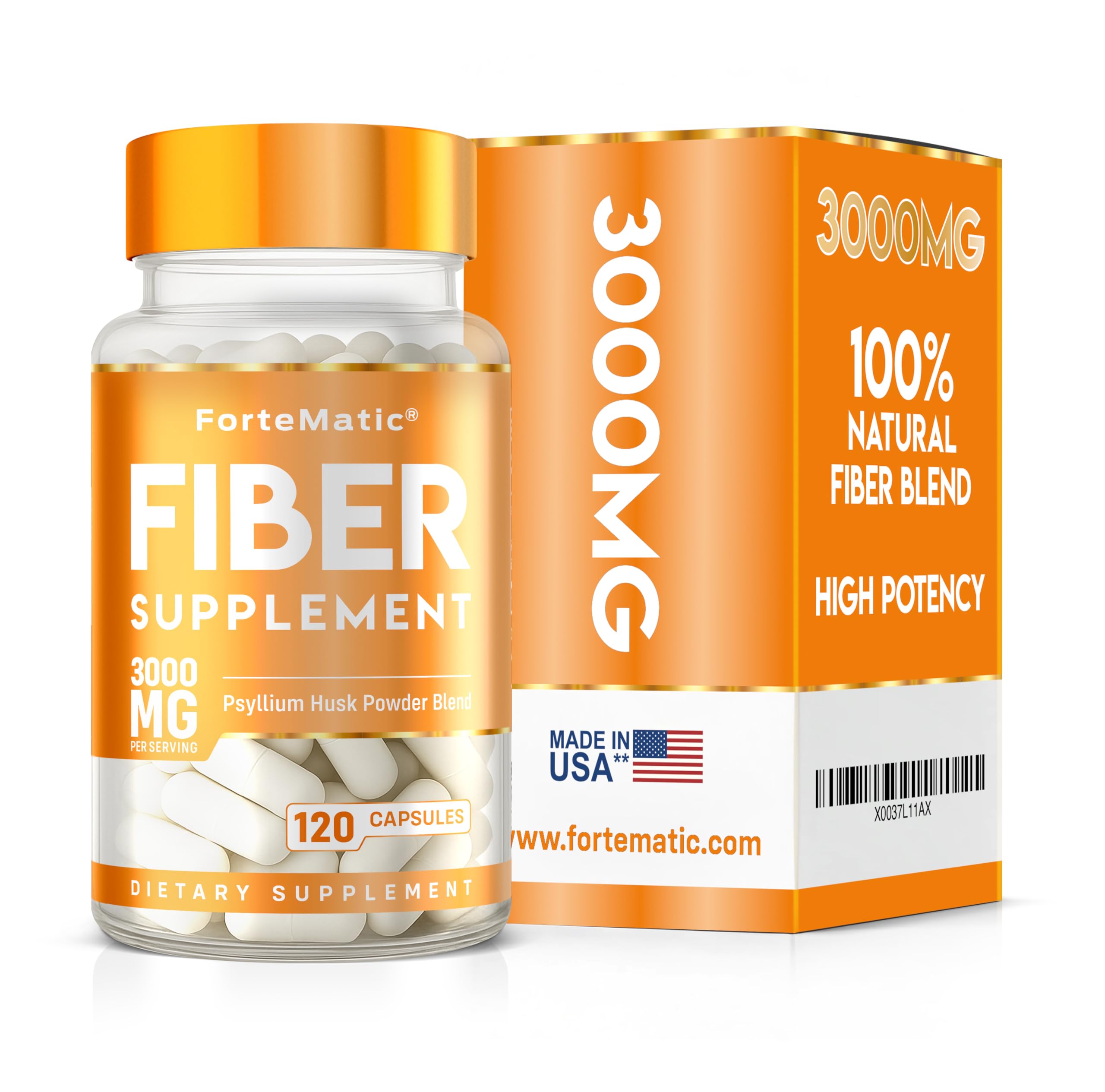 FLAWLESS FOR MEN Fibre Supplement 120 Capsules Psyllium Husk with Aloe Vera,Chia Seed & Flaxseed Powder Fiber, Gut Health, Cleanliness Constipation, IBS & Bloating Relief Soluble Fibre Pure Vegan.