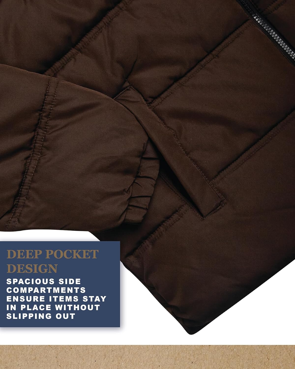 Bass Creek Outfitters Mens Winter Jacket - Insulated Quilted Winter Coat Heavyweight Hooded Puffer Outerwear Jacket for Men - Image 6