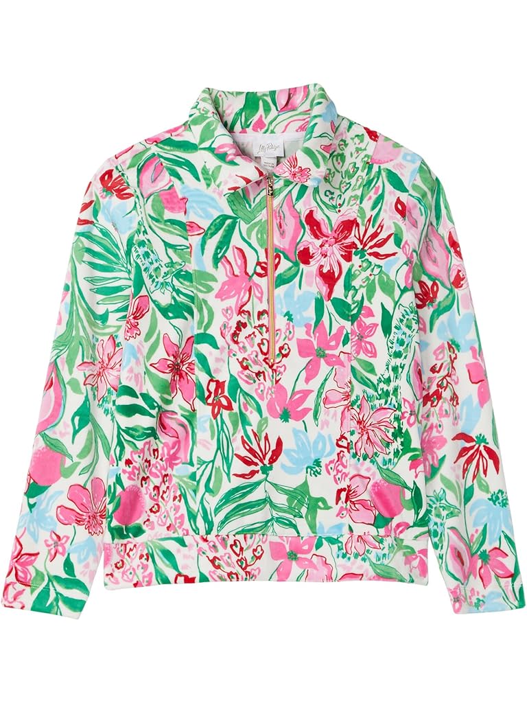 Multi Lilly Pulitzer Mini Eleni Velour Pullover (Toddler/Little Kid/Big Kid)