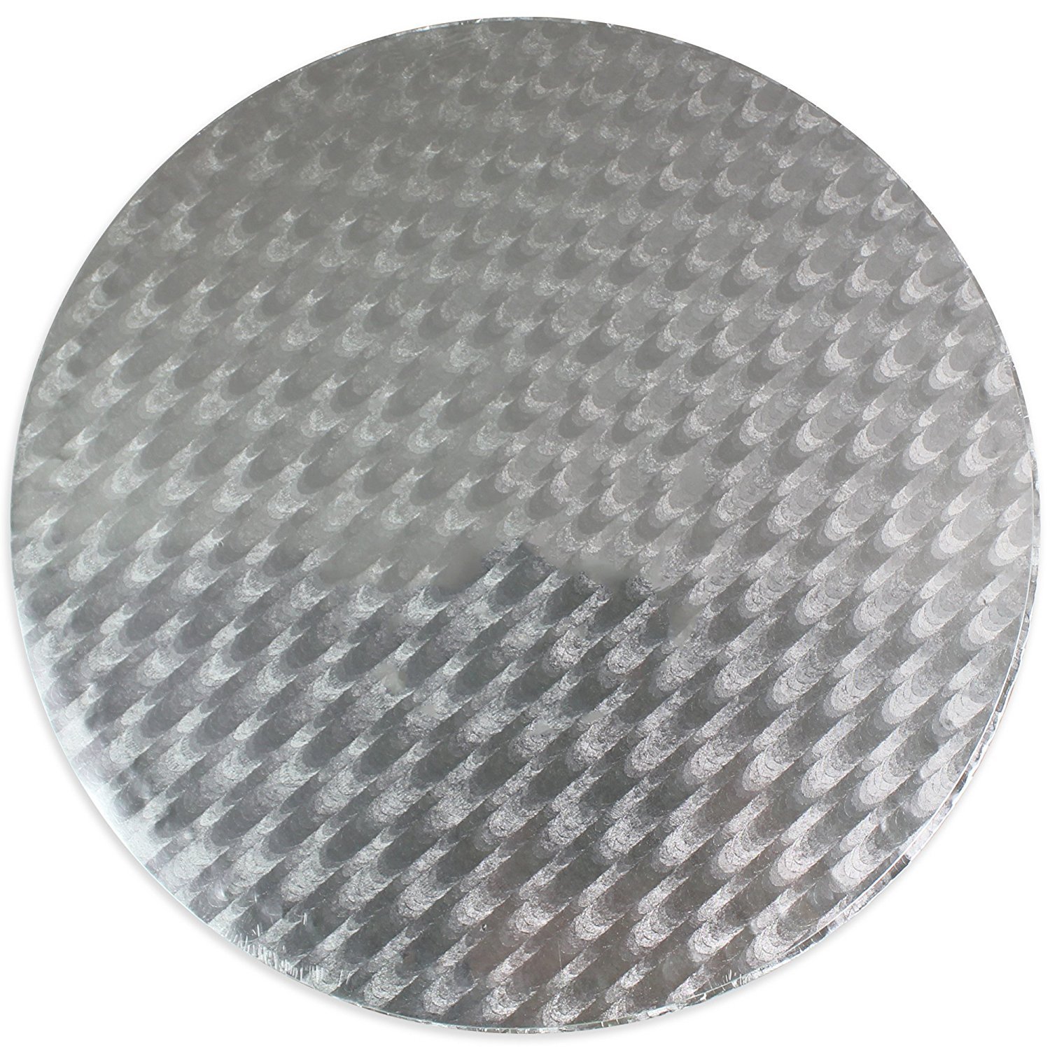 PME GE885 Round Cake Board 10-Inch / 25 cm, 11 mm Thick, Silver