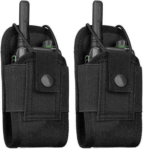 Miniatura 9 de abcGoodefg Molle Radio Holder Walkie Talkie Funda para Deber Cinturón Radio Holster Tactical Caza Intercomunicador Bolsa