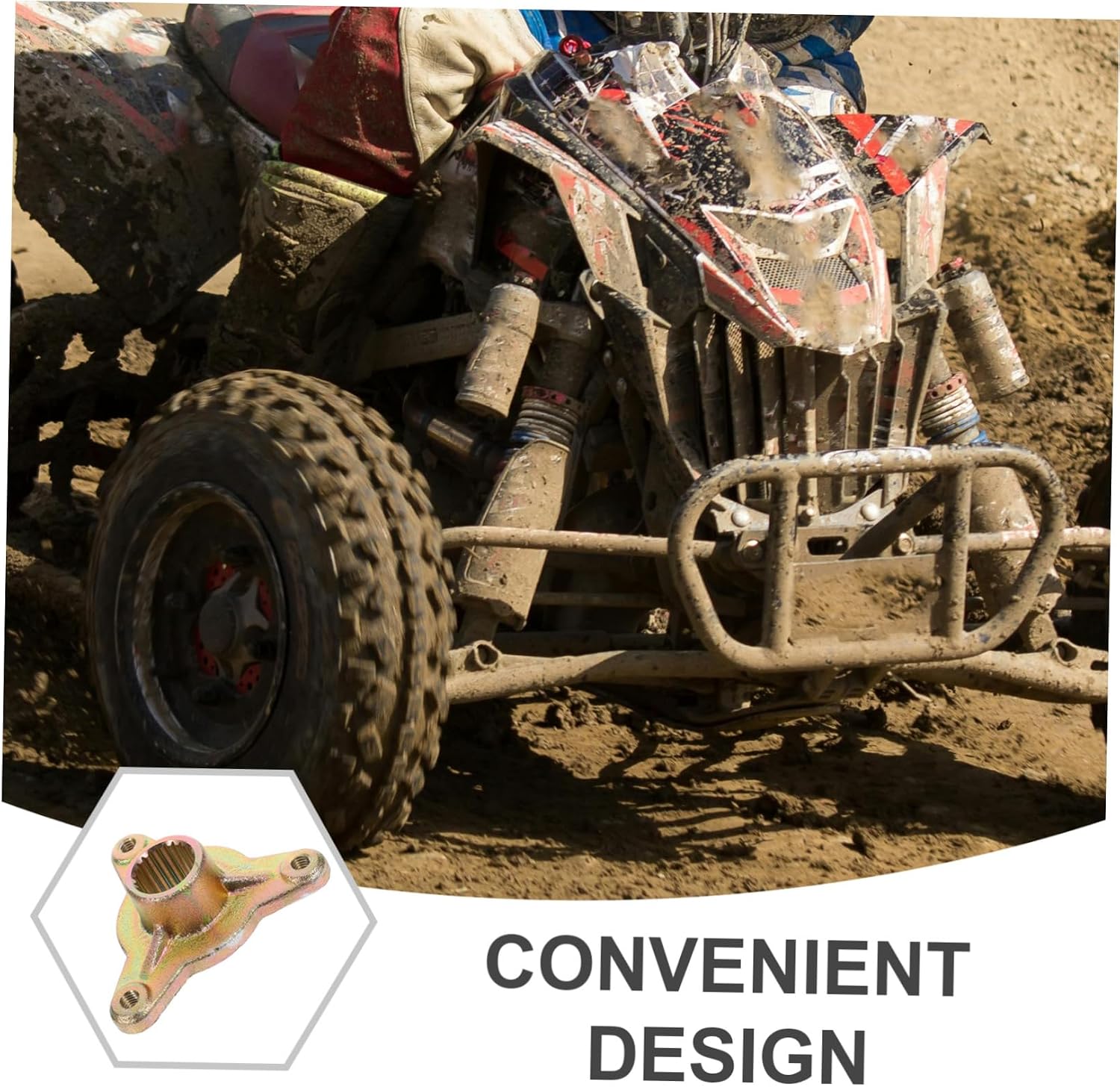 Atv Wheel Hub Assembly for Front Disc Rim Lightweight Design Compact Compatible Atv Accessories Tires