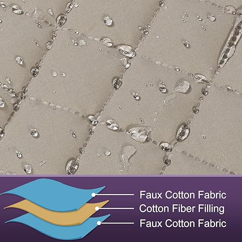 Miniatura 3 de MEILLE MAISON Funda de sofá en forma de L para perros, funda de sofá modular de 2 piezas más funda para diván con correas, funda protectora