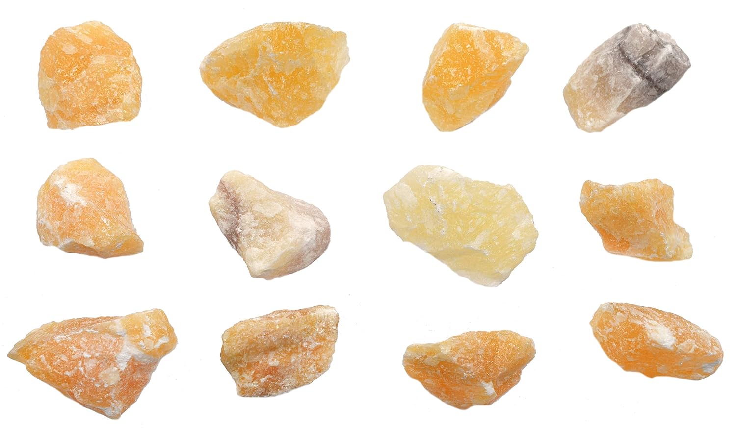 EISCO 12PK Raw Calcite, Mineral Specimens - Approx. 1" - Geologist Selected & Hand Processed - Great for Science Classrooms - Class Pack