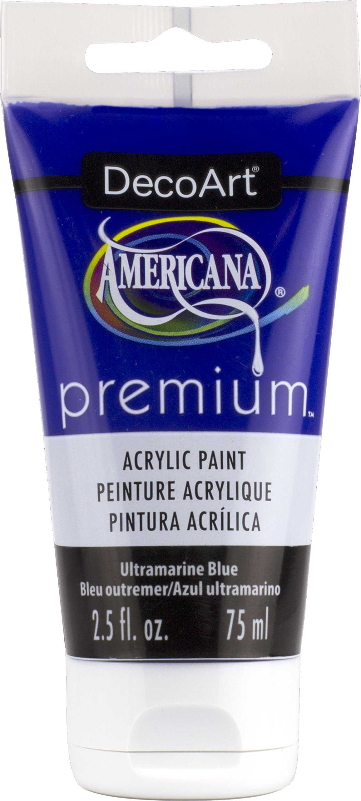 Deco Art Ultramarine Blue Americana Premium Acrylic Paint Tube 2.5oz