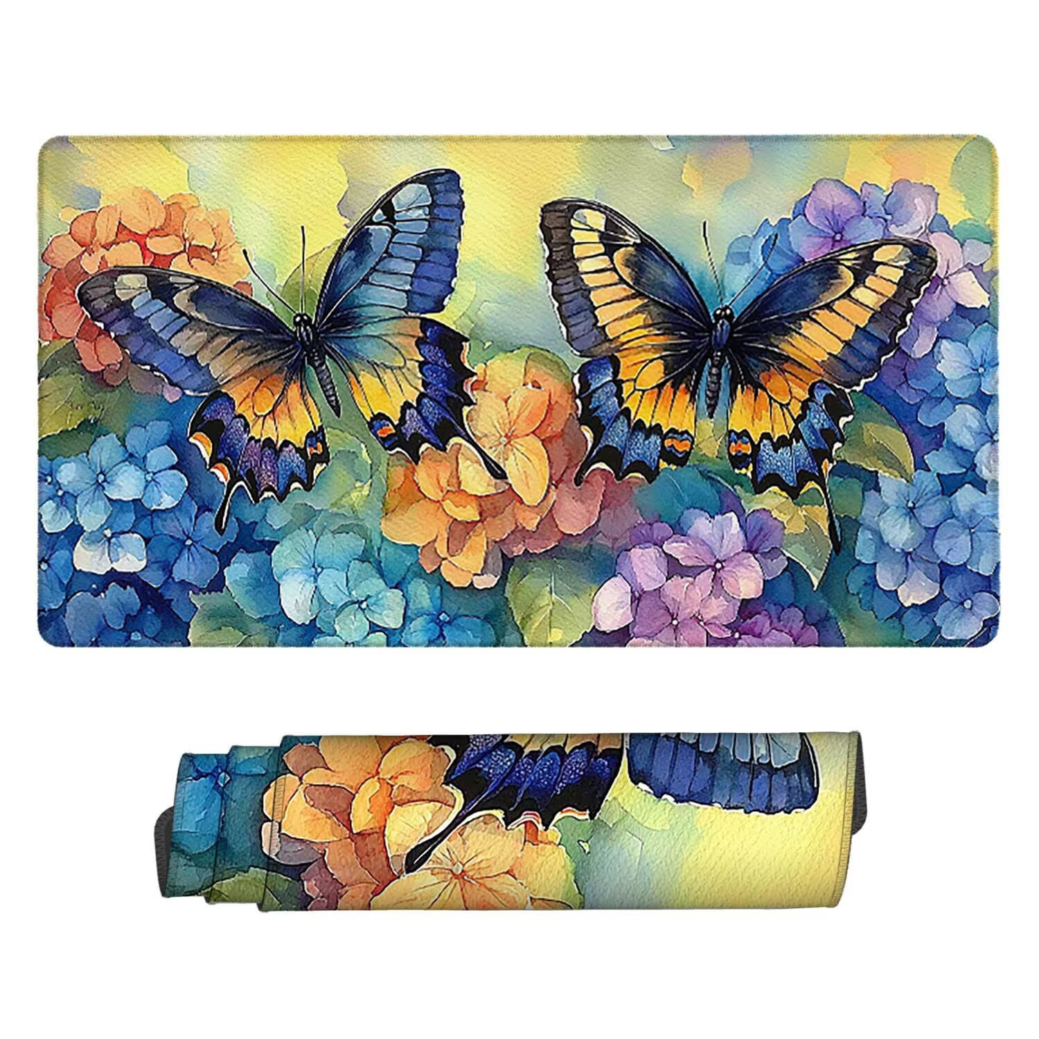 Podkładka pod mysz do gier, 1600 x 800 mm, XXL, duża gamingowa podkładka pod mysz, wodoodporna podkładka pod mysz, podkładka na biurko z przeszytymi krawędziami, mata na biurko z gumową podstawą