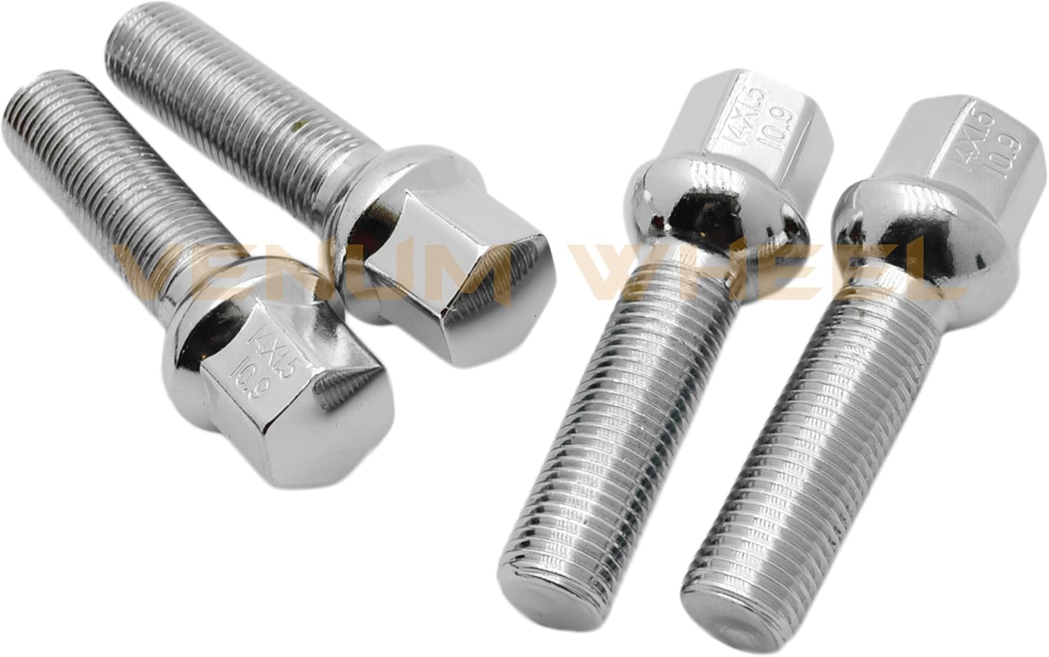 2pc 5x112 Hubcentric Wheel Spacer 10mm (FRONT HUB ONLY) + 20 12x1.5 Extended Chrome Lug Bolts Which Is Compatible With Mercedes Benz