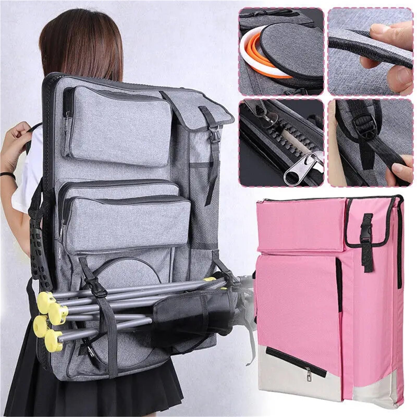 Bolsa Para Portafolio De Arte Portafolio multifuncional for artistas, mochila for bocetos y pinturas artísticas, bolsas de transporte grandes impermeables, mochilas de almacenamiento de herramientas P