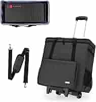 CURMIO (クルミオ) ローリングPCキャリーケース、2層デスクトップタワー Amazon.co.jp: CURMIO (クルミオ) ローリングPCキャリーケース、2層