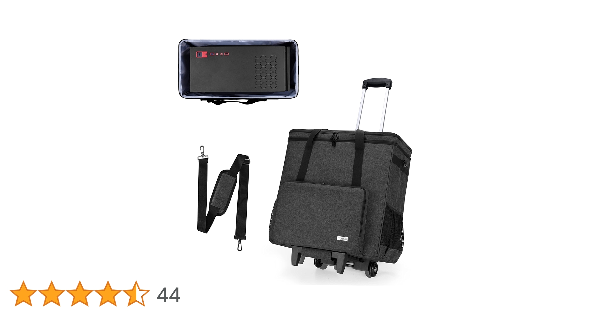 CURMIO (クルミオ) ローリングPCキャリーケース、2層デスクトップタワー Amazon.co.jp: CURMIO (クルミオ) ローリングPCキャリーケース