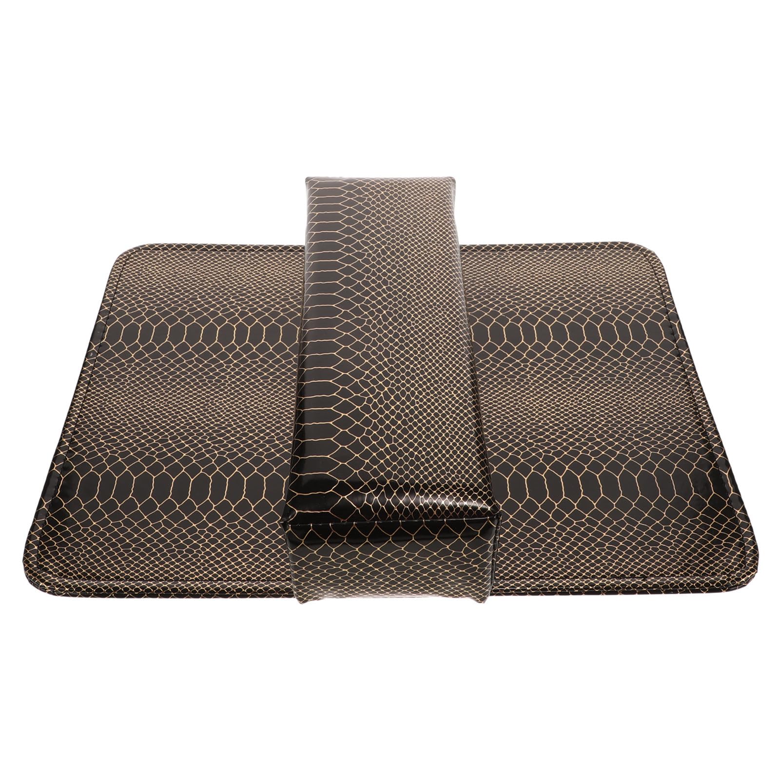 Gatuida Reposamanos para Uñas con Diseño de Textura de Serpiente, Almohada de Manicura Antideslizante y Cómoda para Uso Profesional en Salón