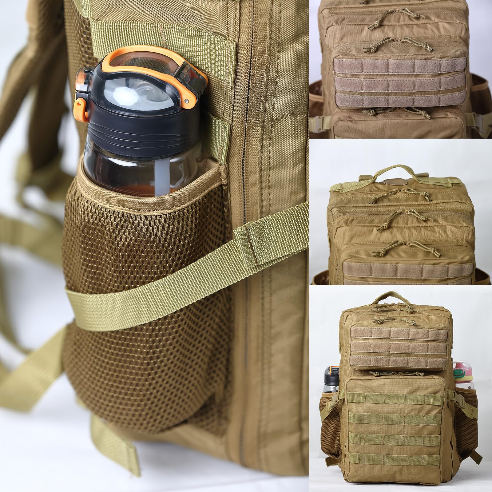 50L Zaino Militare Tattico Degli Uomini Zaino Trekking Da Caccia Dell'esercito Con Il Supporto Della Bottiglia Borsa Di Sopravvivenza Degli Uomini