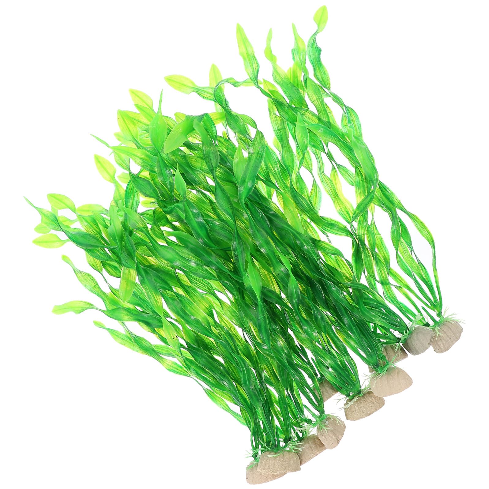 10pcs Green Artificial Kelp Grass Aquarium Decor Fish Tank Water Plants Plastic Aquarium Landscape Props for Freshwater Fish