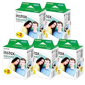 富士フイルム　チェキ　インスタックス　スクエア　バラエティー　６個セット FUJIFILM チェキ instax SQUARE スクエア フィルム 100枚＆水性